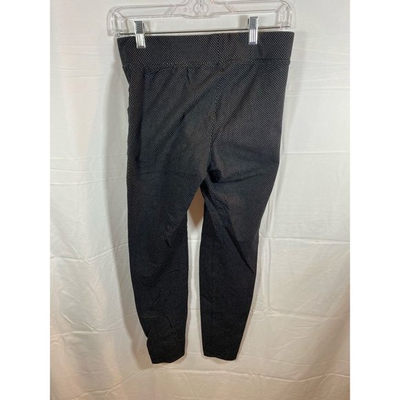 Old Navy Pants Womens Small Cropped Leggings Black White Polka Dot Pull Ons - Picture 2 of 9